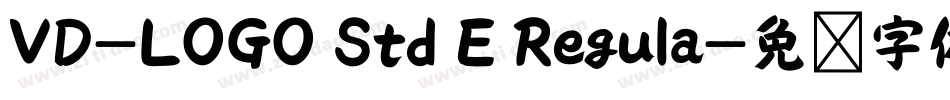 VD-LOGO Std E Regula字体转换